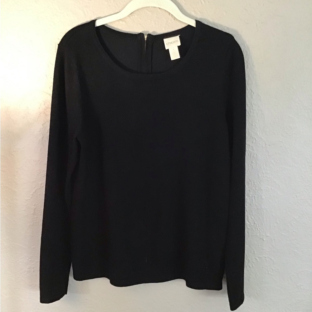 Chico’s blouse, medium, black